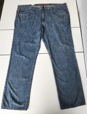 NWT $65 Grand River Men's Traditional Fit Jeans Blue Size 48x32